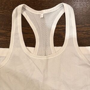 Lululemon White Racerback Tank